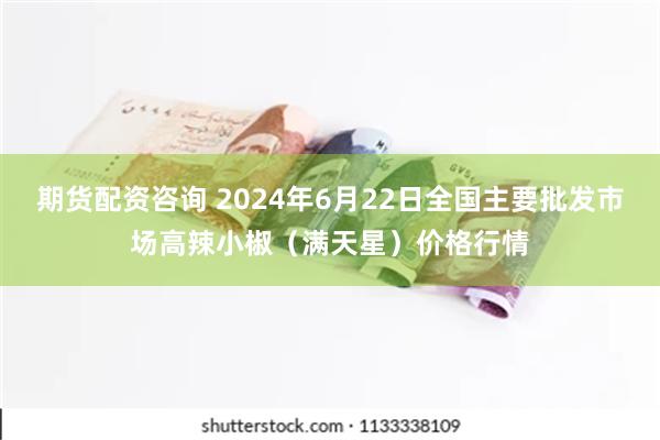 期货配资咨询 2024年6月22日全国主要批发市场高辣小椒（满天星）价格行情